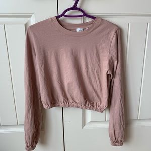 ARITZIA WILFRED JOLIE LONG SLEEVE CROPPED T SHIRT